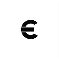 eerste brief ce of ec logo vector logo ontwerp