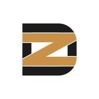 creatief abstract brief zd logo ontwerp. gekoppeld brief dz logo ontwerp. vector