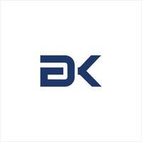 dk en kd brief logo design.dk,kd eerste gebaseerd alfabet icoon logo ontwerp vector