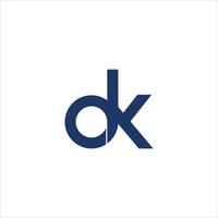 dk en kd brief logo design.dk,kd eerste gebaseerd alfabet icoon logo ontwerp vector