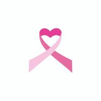 vector beeld van icoon roze lintje. kanker bewustzijn ontwerp
