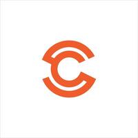 cs en sc creatief eerste gebaseerd brief icoon logo vector ontwerpen