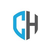 eerste brief hc logo of ch logo vector ontwerp sjabloon