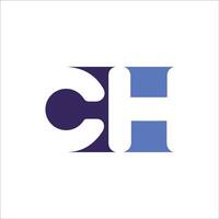 eerste brief hc logo of ch logo vector ontwerp sjabloon