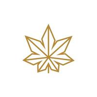 marihuana blad logo ontwerp sjabloon vector
