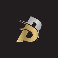 alfabet initialen logo pb, bp, b en p vector