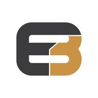 eerste brief eb logo of worden logo vector ontwerp sjabloon