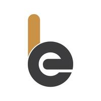 eerste brief eb logo of worden logo vector ontwerp sjabloon