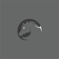 dier paard logo vector ontwerp sjabloon