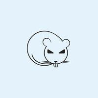 Rat logo vector ontwerp sjabloon