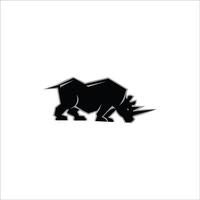dier neushoorn logo ontwerp sjabloon vector