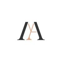 alfabet letters initialen monogram logo ben, ma, a en m vector