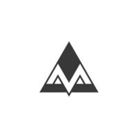 ben, ma, een en m abstract eerste monogram brief alfabet logo ontwerp vector