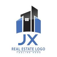 jx echt landgoed logo ontwerp huis logo voorraad vector. vector