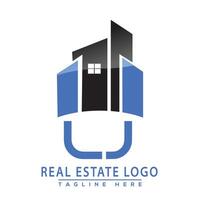 lj echt landgoed logo ontwerp huis logo voorraad vector. vector