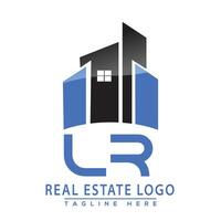 lr echt landgoed logo ontwerp huis logo voorraad vector. vector