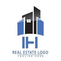 ih echt landgoed logo ontwerp huis logo voorraad vector. vector