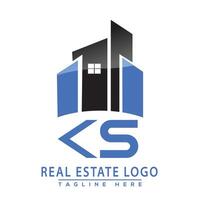 ks echt landgoed logo ontwerp huis logo voorraad vector. vector