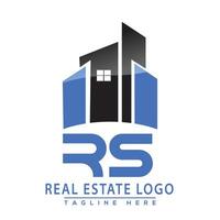 rs echt landgoed logo ontwerp huis logo voorraad vector. vector