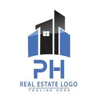 ph echt landgoed logo ontwerp huis logo voorraad vector. vector