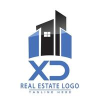 xd echt landgoed logo ontwerp huis logo voorraad vector. vector