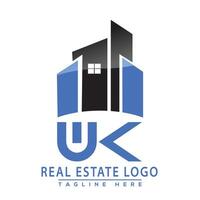 wk echt landgoed logo ontwerp huis logo voorraad vector. vector