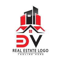 bv echt landgoed logo rood kleur ontwerp huis logo voorraad vector. vector