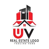 wv echt landgoed logo rood kleur ontwerp huis logo voorraad vector. vector