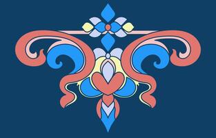 modern etnisch tribal symbolen patroon in pastel kleuren. vector illustratie