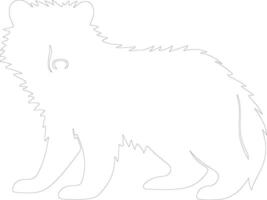 binturong schets silhouet vector