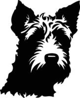 pumi silhouet portret vector