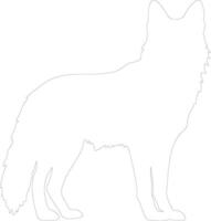 dingo schets silhouet vector