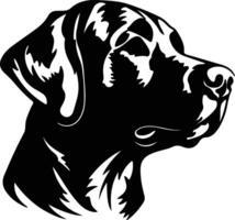 chesapeake baai retriever silhouet portret vector