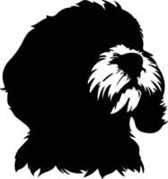 cockapoo silhouet portret vector