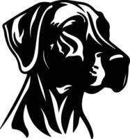 rhodesian ridgeback silhouet portret vector