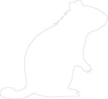 agouti schets silhouet vector