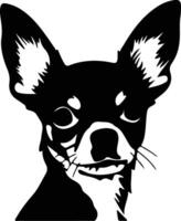 chihuahua silhouet portret vector