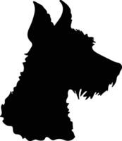 pumi silhouet portret vector