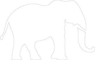 platybelodon schets silhouet vector