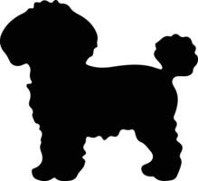 bichon frise zwart silhouet vector