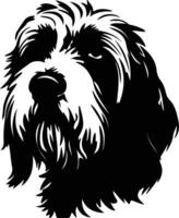 otterhond silhouet portret vector