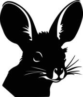 bilby silhouet portret vector