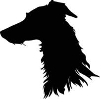 Schots Deerhound silhouet portret vector