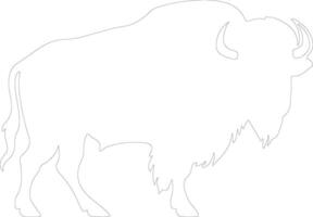 buffel schets silhouet vector