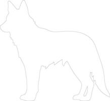 dingo schets silhouet vector