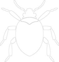 water insect schets silhouet vector