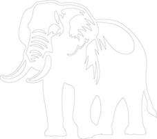 platybelodon schets silhouet vector