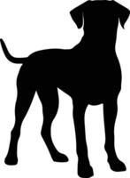 rhodesian ridgeback zwart silhouet vector