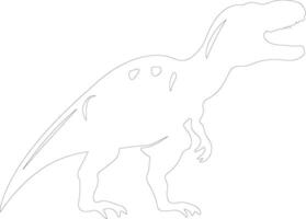 quaesitosaurus schets silhouet vector