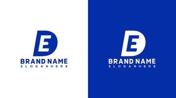 de brief logo ontwerp, ed icoon merk identiteit ontwerp monogram logo vector